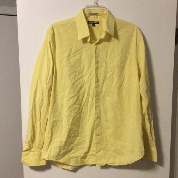 express yellow dress shirt Slim Stretch Modern Tech 1mx Dress Shirt